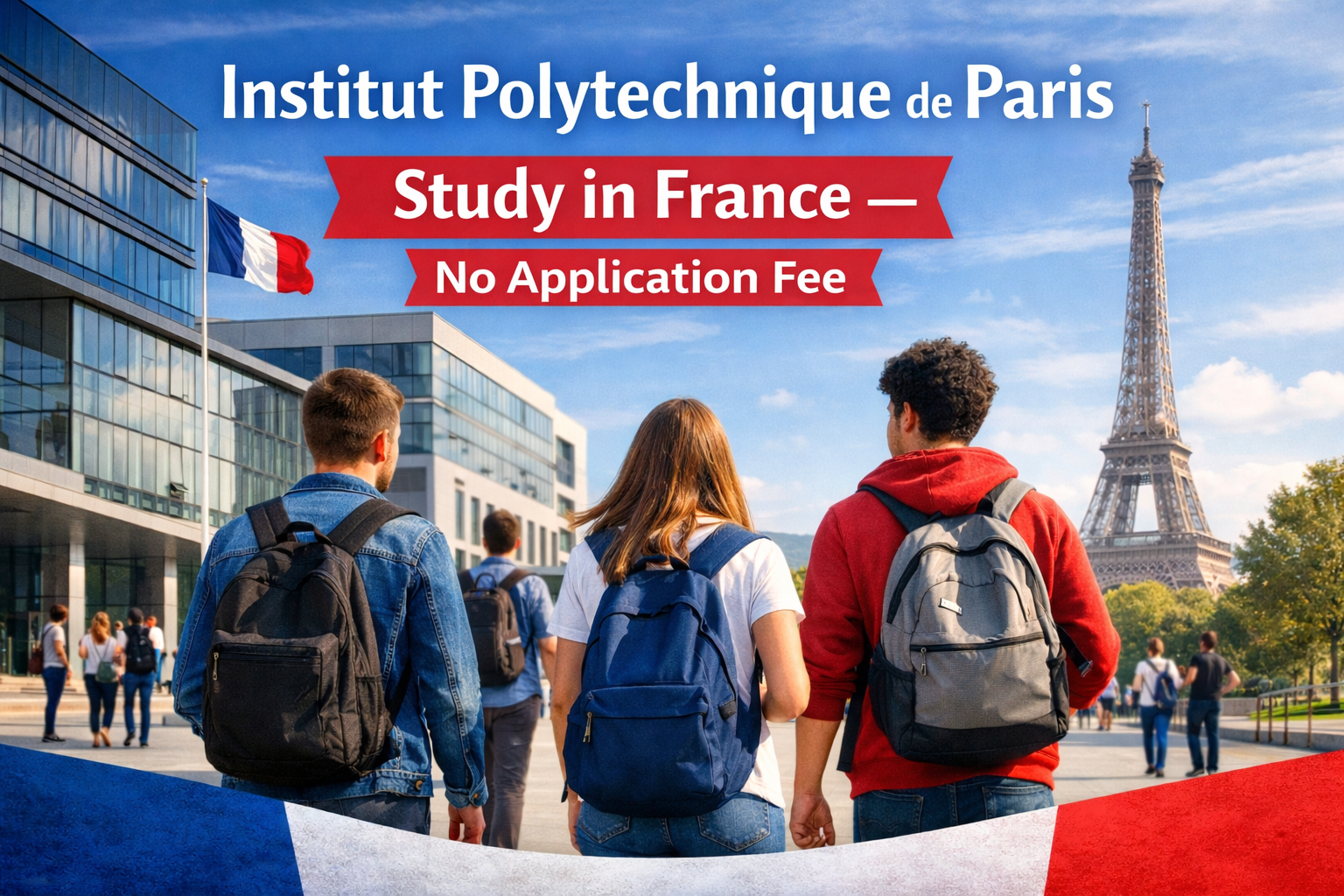Study in France without application fee